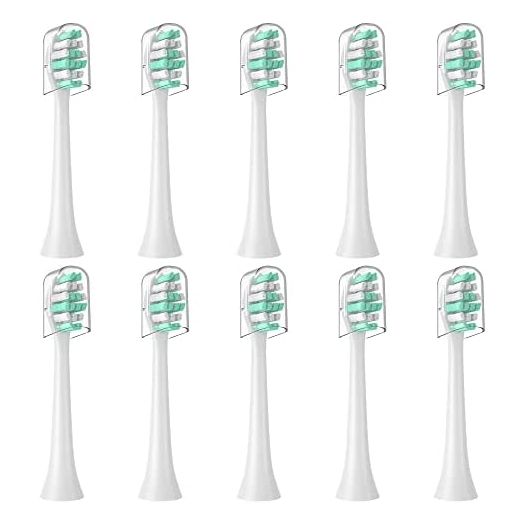 MRYUESG Toothbrush Replacement Heads Compatible with Philips Sonicare, 10 Pack, Electric Brush Head for C3 C1 C2 4100 5100 6100 HX9023 G2