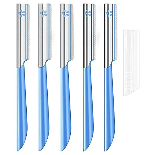Women Facial Razor for Hair Removal - Dermaplaning Tool Peach Fuzz Trimmer Womens Fine Hair Remover Eyebrow Razors and Dermaplane Face Shavers Women's Exfoliating for Sensitive Skin Essential Travel