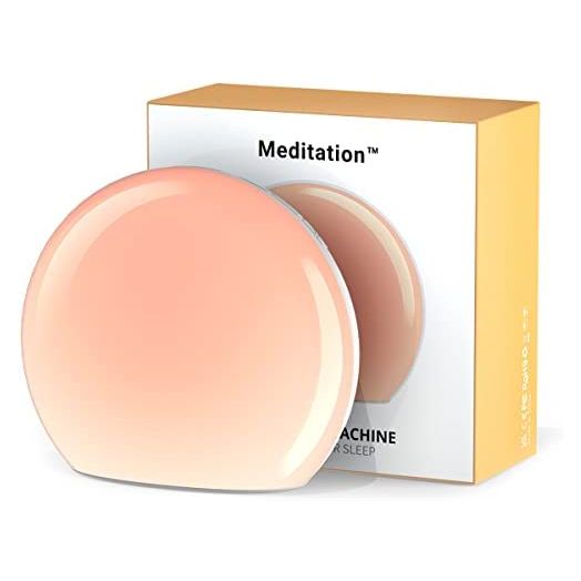 Meditation White Noise Sound Machine with 30 Soothing Sounds 12 Colors Night Light 10 Brightness Levels 32-Level Volume Control 4 Timers and Memory Function Sleep Machine for Baby Kids Adults (White)
