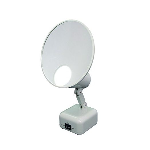 Floxite 15X Supervision Magnifying Mirror Light, Dove White
