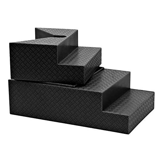 Deluxe Black Breakable Ring Stairs for Wrestling Action Figures
