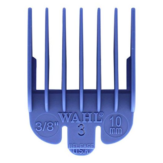 Wahl Professional #3 Color Coded Guide Comb Attachment 3/8" (10.0mm) –3134-803 - Great for Professional Stylists and Barbers - Blue