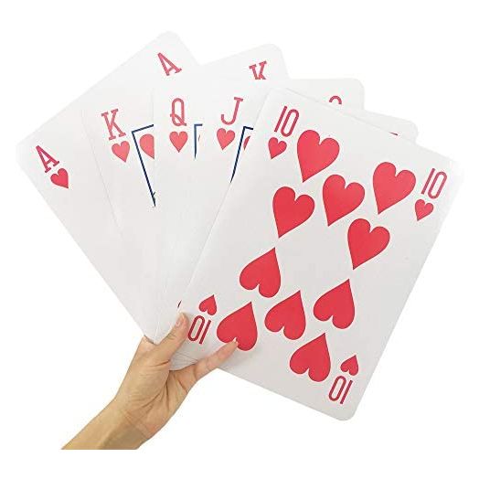 Yuanhe 8X11 Inch Super Jumbo Playing Cards Full Deck of Big Playing Cards