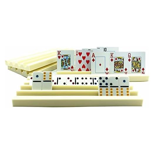 Yuanhe Plastic Domino Holders, Racks Trays Organizer (4 Pack)