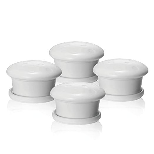 Baby Proofing Magnetic Cabinet Locks Child Proof Extra Magnet (4 Pack) Universal Replacement Keys for Magnetic Locking System - Baby Safety Latch for Drawers and Cabinet - 4 Key Holders Included
