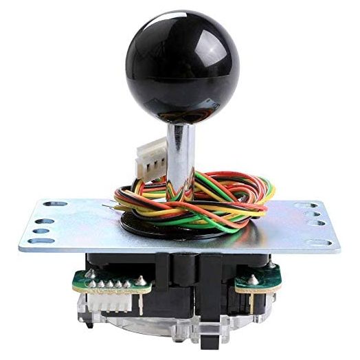 SANWA JLF-TP-8YT Original Joystick Black - for Arcade Jamma Game 4 & 8 Way Adjustable, Compatible with Catz Mad SF4 Tournament Joystick (Black Ball Top) S@NWA