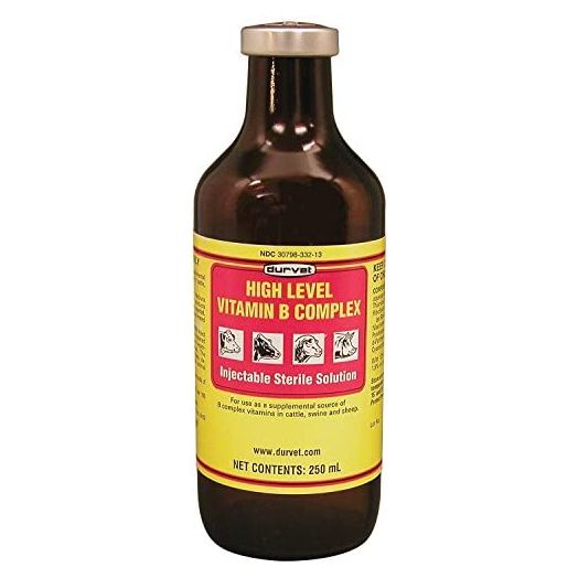 Durvet 101295 High Level Vitamin B Complex Yellow.250Ml