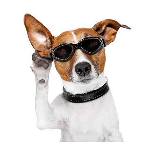 Vevins Dog Goggles Sunglasses UV Protective Foldable Pet Sunglasses Adjustable Waterproof Eyewear for Cat Dog