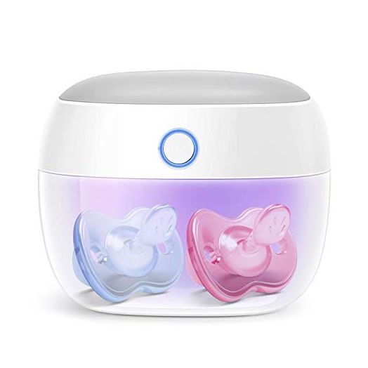 Papablic Portable UV Light Sterilizer, Mini UV-C Sanitizer Box for Pacifier and More, 99.99% Sterilization in 59 Seconds, USB Rechargeable