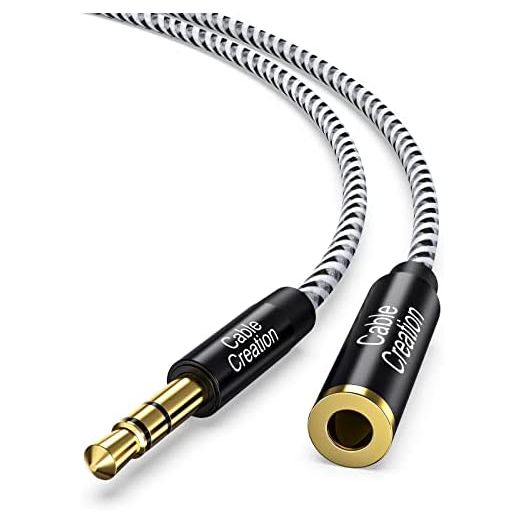 3.5mm Headphone Extension Cable, CableCreation 3.5mm Male to Female Stereo Audio Cable for Phones, Headphones, Speakers, Tablets, PCs, MP3 Players and More, (10ft/3m)