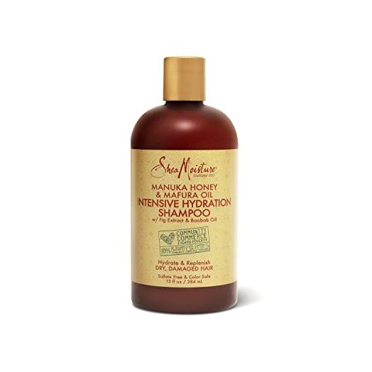 SheaMoisture Intensive Hydration Shampoo for Dry, Damaged Hair Manuka Honey and Mafura Oil Sulfate-Free 13 oz