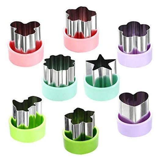 Magigift 1.5" Vegetable Cutter Shapes Set, Mini Cookie Cutters (8 Pack)