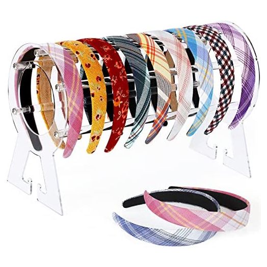 Headband Holder Clear, Acrylic Headband Organizer, Headband Holder Organizer, Headband Display Stand, Headband Storage Stand, Hairband Stand for Women and Girls