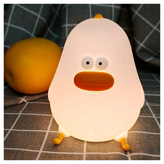 LEDHOLYT Kids Night Light, Cute Silicone Chicke Nursery Lamp for Baby and Toddler,Animal Night Light for Boys and Girls,Squishy Night Light for Bedroom and Kids Room,Kids Gift(Chicke)