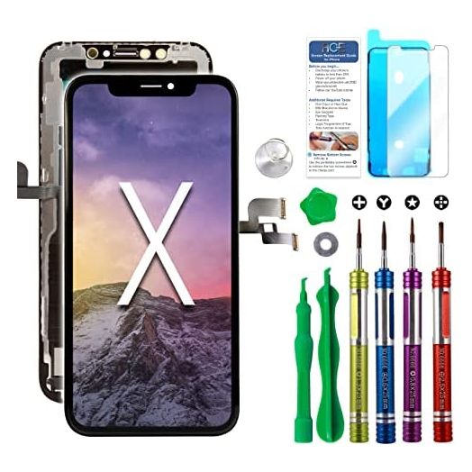 Ace Tech Cellular for iPhone X LCD Screen Replacement 5.8 Inch (Model A1865 A1901 A1902) Touch Display digitizer Assembly Screen