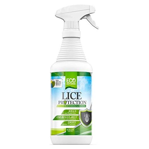 Eco Defense USDA Biobased Lice Spray for Furniture, Bedding, and Home - Natural Extra Strength Treatment Kills Head Lice, Eggs and Super Lice - Family Friendly Lice Killer - Keeps Home Free of Lice