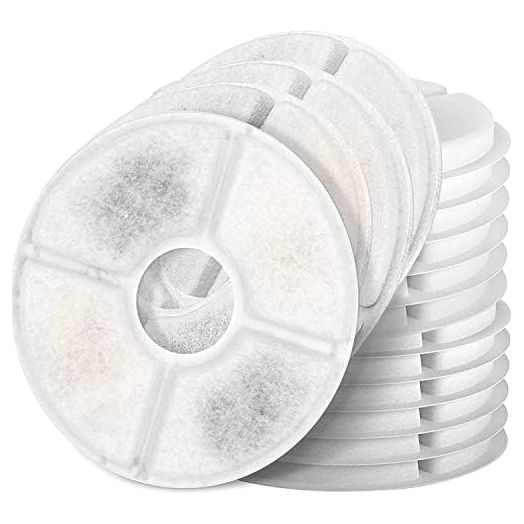 Cat Water Fountain Filters, Pack of 16 Replacement Filter Fit for 81oz/2.4LCat Pet Fountain, 3 Filtration System