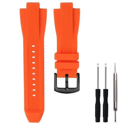 Adwoa Silicone Rubber Watch Band Strap Replacement for Michael Kors - 13x29mm Watch Band Compatible with MK8380 MK8356 MK8295 MK9020