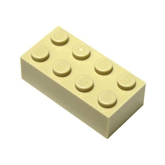 LEGO Parts and Pieces: Tan (Brick Yellow) 2x4 Brick x50