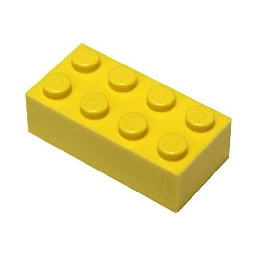 LEGO Parts and Pieces: Yellow (Bright Yellow) 2x4 Brick x50