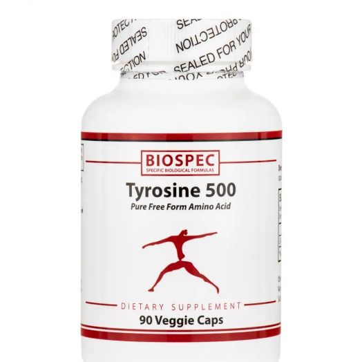 BioSpec Tyrosine 500 - 90 Veggie Capsules