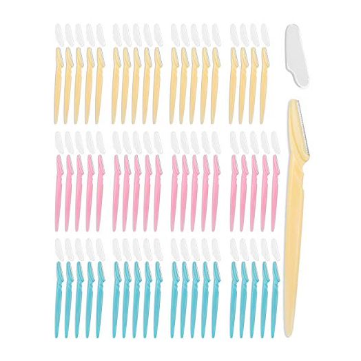 Eyebrow Razor for Women, 60 Pcs Dermaplaning Razor for Women Face, Multipurpose Face Razors for Women and Men by MoHern
