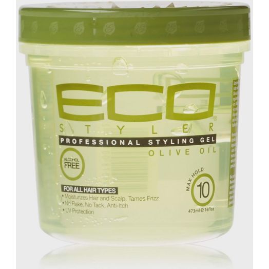 Ecoco Eco Style Olive Oil Nourishing Jar Hair Styling Gel, 16 fl oz