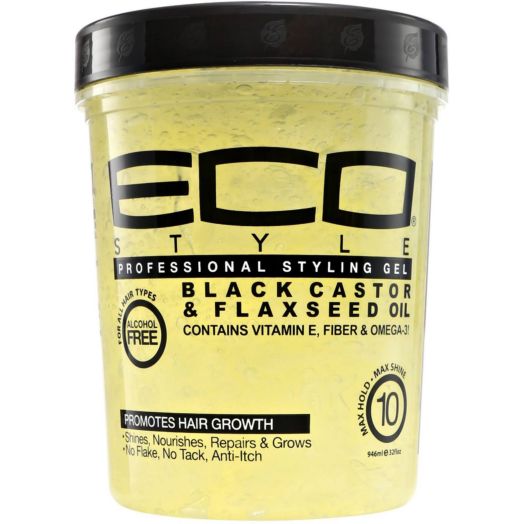 ECO Styler Black Castor & Flaxseed Oil Gel 32 oz