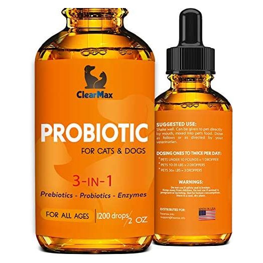 Probiotics for Dogs - Cat Probiotic - Great Dog Probiotics and Digestive Enzymes for Pet - Dog Digestive Enzymes & High Quality Prebiotic - Canine Probiotic - Probiotics for Cats - Puppy Probiotic