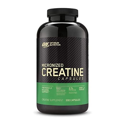 Optimum Nutrition Micronized Creatine Monohydrate Capsules, Keto Friendly, 2500mg, 300 Capsules (Packaging May Vary)