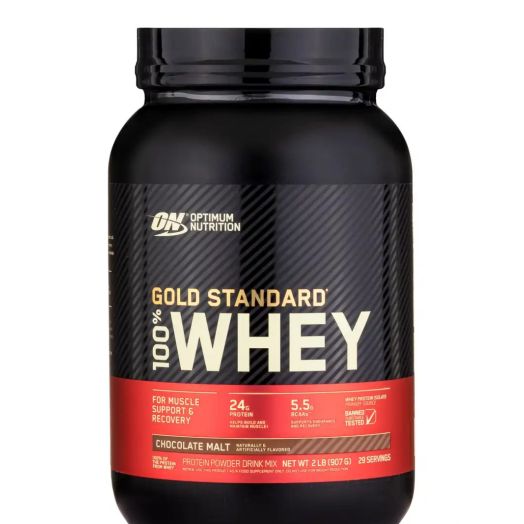 Optimum Nutrition Gold Standard 100% Whey, Chocolate Malt - 2 lb (907 Grams)