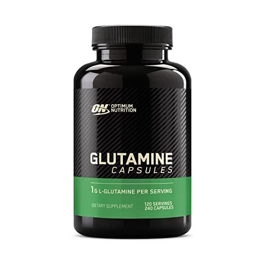 Optimum Nutrition L-Glutamine Muscle Recovery Capsules, 1000mg, 240 Count (Package May Vary)