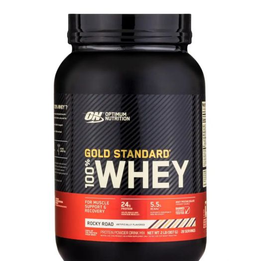 Optimum Nutrition Gold Standard 100% Whey, Rocky Road Flavor - 2 lb (907 Grams)