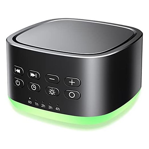 Magicteam White Noise Machine 10 Colors Lights and 25 Soothing Sounds Sleep Sound Machine with 5 Timers with Memory Feature Portable Sound Machine for Baby Adults.