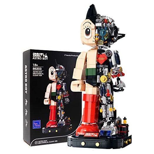 Pantasy Astro Boy Building Kit, Cool Building Sets for Adults, Creative Collectible Build-and-Display Model for Home or Office, Idea Birthday Present for Teens or Surprise Treat (1258Pieces)