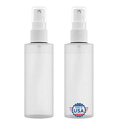 JND Plastic Spray Bottle Fine Mist 4 Oz – Refillable, Reusable, Portable Sprayer, Travel Size, Leak Proof for Household Use, Essential Oil, Cleaning Solution and Perfume (2 Pack, 120 ml)…