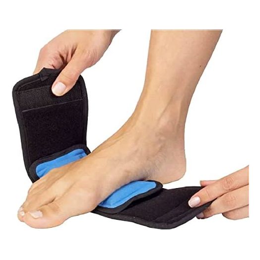 NatraCure Cold Therapy Wrap (Regular) with 14" Strap - Small Reusable Gel Ice Pack Support Compress for Injuries and Pain Relief, Hand, Arch of Foot, Wrist, Elbow, Arthritis, Neuropathy - FBA715 CAT