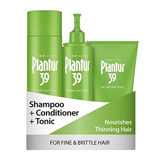 Plantur 39 Phyto Caffeine Women's Made For You 3 Step System for Fine, Thinning Natural Hair Growth - Shampoo (8.45 fl oz), Conditioner (5.07 fl oz), Tonic (6.76 fl oz)