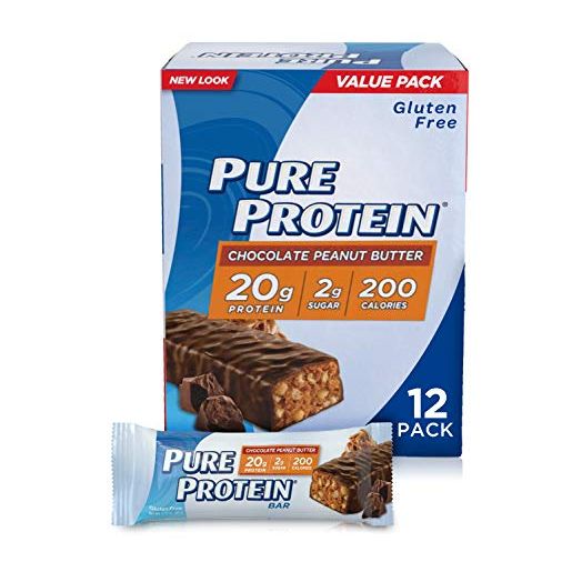 Pure Protein Bars, Chocolate Peanut Butter, 1.76oz (12 Pack)