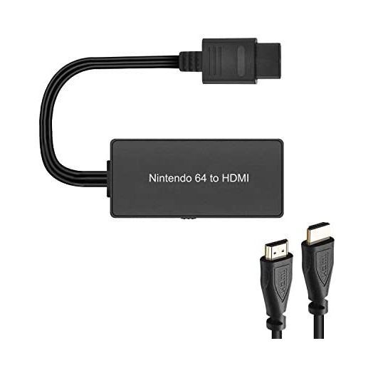 N64 to HDMI Converter Converts N64 Game Console Video Signal to HDMI Signal Easily Connect The Game Console to HD TV Nintendo 64 Adapter(Support N64,SNES,SFC,NGC)