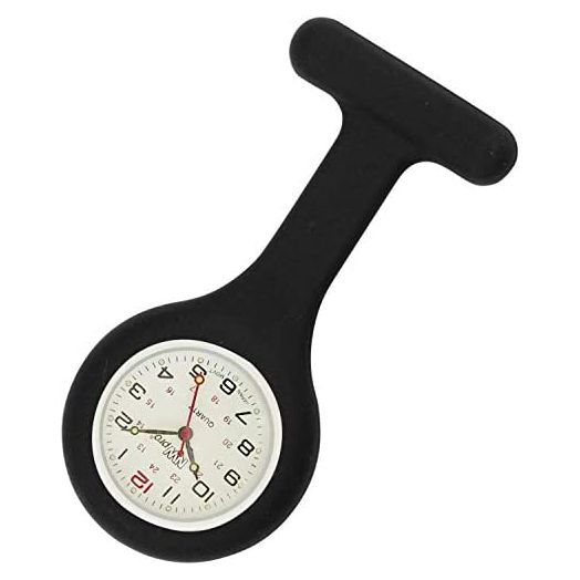 NW-pro - Pin-on Silicone Watch - Non-Glass Cover - White Dial