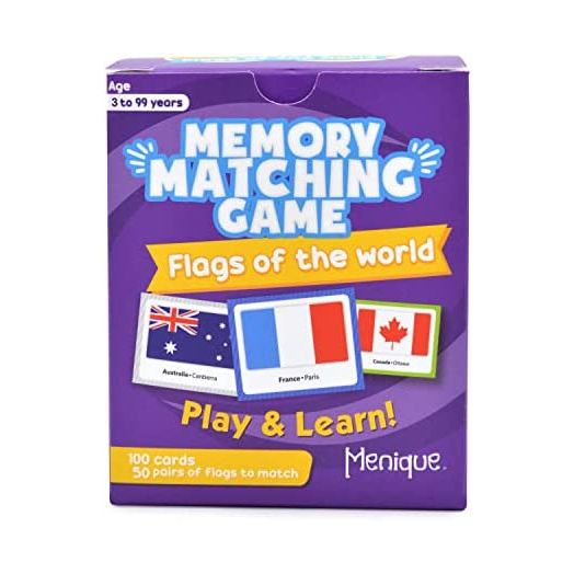 Menique, Flags of The World, Memory Matching Game