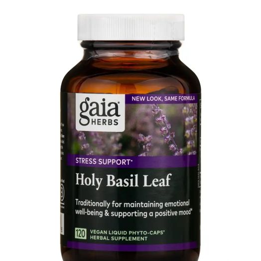 Gaia Herbs Holy Basil Leaf - 120 Vegan Liquid Phyto-Caps