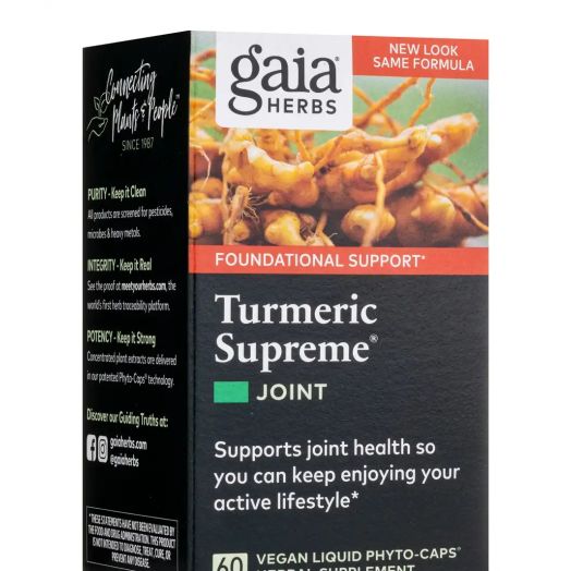 Gaia Herbs Turmeric Supreme: Joint - 60 Vegetarian Liquid Phyto-Caps