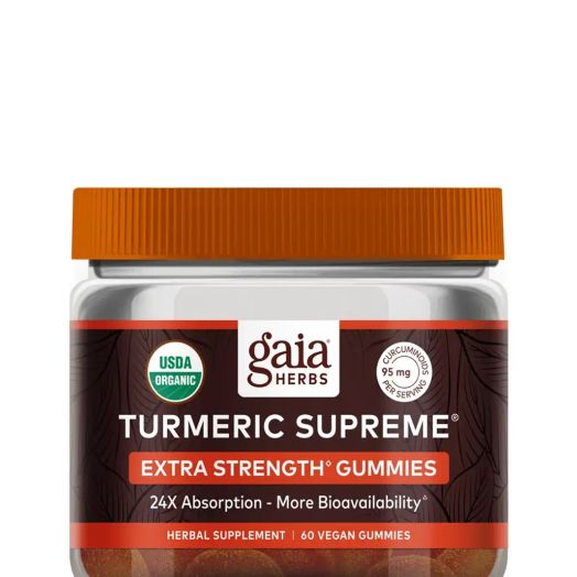 Gaia Herbs Turmeric Supreme Extra Strength Gummies - 60 Vegan Gummies
