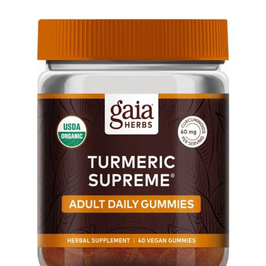 Gaia Herbs Turmeric Supreme Adult Daily Gummies - 40 Vegan Gummies