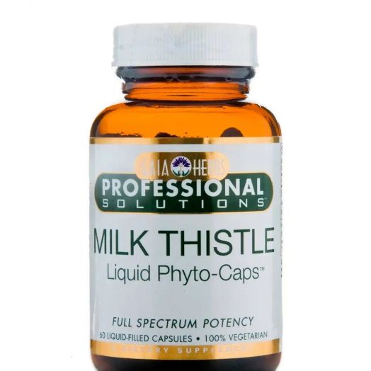 Gaia Herbs Professional Solutions Milk Thistle Seed - 60 Vegetarian Liquid-Filled Capsules