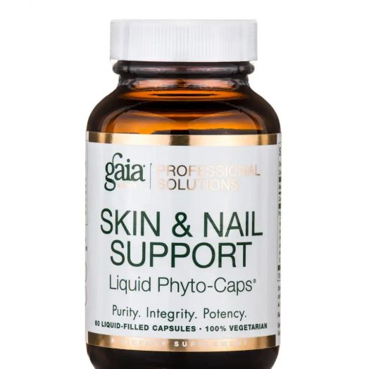 Gaia Herbs Professional Solutions Skin and Nail Support - 60 Vegetarian Liquid-Filled Capsules