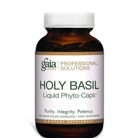 Gaia Herbs Professional Solutions Holy Basil - 60 Liquid-Filled Capsules