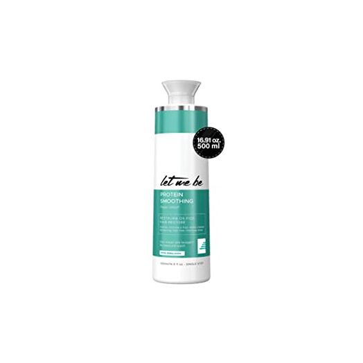 Let Me Be Hair Keratin Treatment | Brazilian Protein Smoothing Treatment | Moisturizing, Frizz Free & Intensive Shine | Effective Keratin Straighten Your Hairs | Single step treatment | bottle contains 500ml/16.91oz.